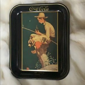 Vintage 1981 Coca-Cola Norman Rockwell Tray